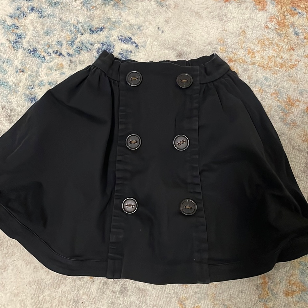 Black Denim Skirt